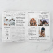 新聞社ユニークのクリスマスカード カード (内部)