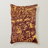 新聞社ロックアメリカンインディアンユタ アクセントクッション (正面(垂直))