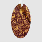 新聞社ロックアメリカンインディアンユタ オーナメント (正面)