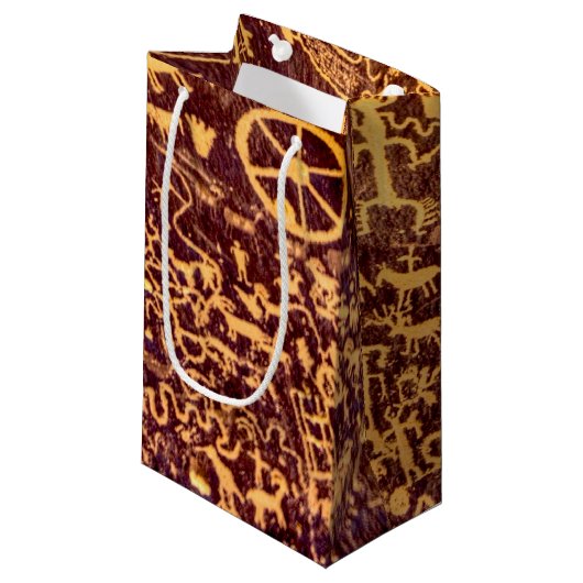 新聞社ロックアメリカンインディアンユタ スモールペーパーバッグ (正面アングル)