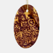 新聞社ロックアメリカンインディアンユタ セラミックオーナメント (右)