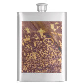 新聞社ロックアメリカンインディアンユタ フラスク (正面)