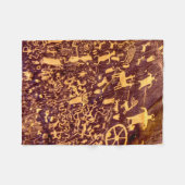 新聞社ロックアメリカンインディアンユタ フリースブランケット