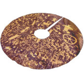 新聞社ロックアメリカンインディアンユタ ブラッシュドポリエステルツリースカート (アングル)