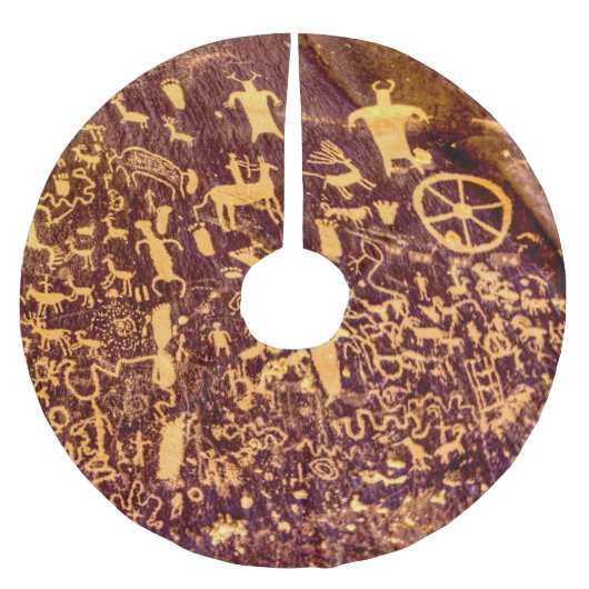 新聞社ロックアメリカンインディアンユタ ブラッシュドポリエステルツリースカート (正面)