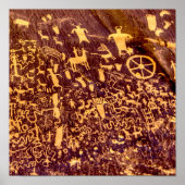 新聞社ロックアメリカンインディアンユタ ポスター (正面)