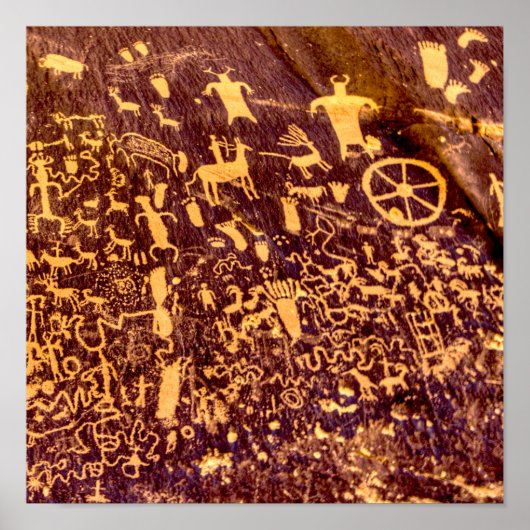 新聞社ロックアメリカンインディアンユタ ポスター (正面)