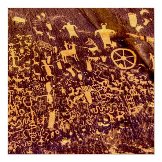 新聞社ロックアメリカンインディアンユタ ポスター (正面)