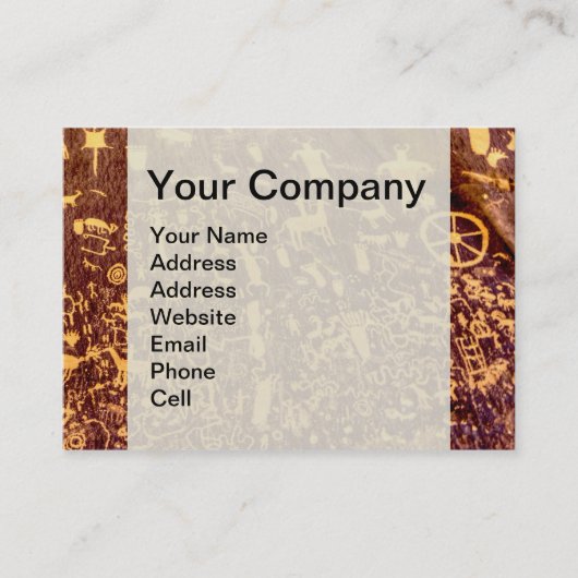 新聞社ロックアメリカンインディアンユタ 名刺 (正面)