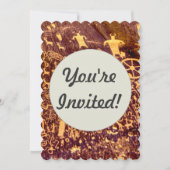 新聞社ロックアメリカンインディアンユタ 招待状 (正面)