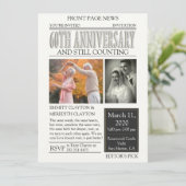 新聞社創刊60周年記念祝賀会 招待状 (スタンド正面)