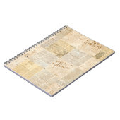 新聞紙グランジの新聞短新聞のパターンをバック ノートブック (左側)