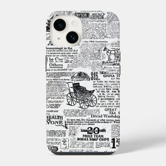 新聞紙 iPhoneケース (裏面)