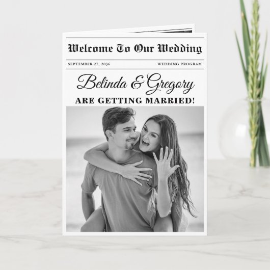 新聞結婚おもしろい写真通信販売 プログラム (正面)