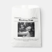 新聞結婚の白黒Clasi フェイバーバッグ (正面)