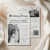 新聞結婚の 招待状