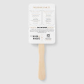 新聞結婚式プログラム、インフォグラフィックプログラム ハンドファン (裏面)