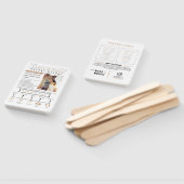 新聞結婚式プログラム、インフォグラフィックプログラム ハンドファン (組立なし)