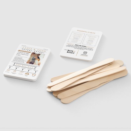 新聞結婚式プログラム、インフォグラフィックプログラム ハンドファン (組立なし)