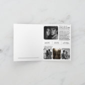 新聞結婚式招待状ウェスタン女性のカーボーイ 招待状 (内部)