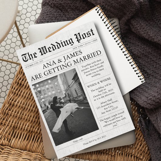 新聞結婚式招待状詳細タイムラインかわいい 招待状