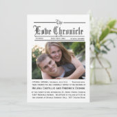 新聞結婚式招待状 招待状 (スタンド正面)