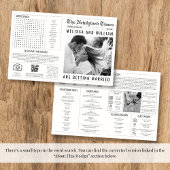 新聞結婚式 プログラムインフォグラフィックのタイムライン カード