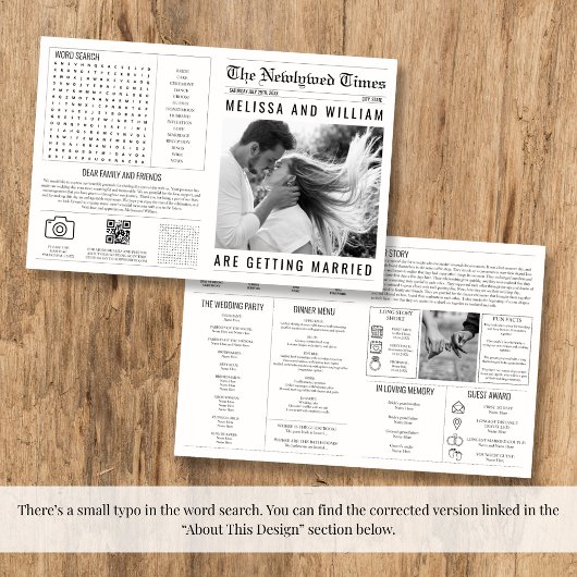 新聞結婚式 プログラムインフォグラフィックのタイムライン カード