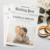 新聞結婚式 プログラムタイムラインフォトトリビア カード