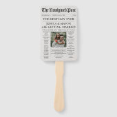 新聞結婚式 プログラムファン ハンドファン (正面)