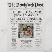 新聞結婚式 プログラムユニーク計画 チラシ (正面)