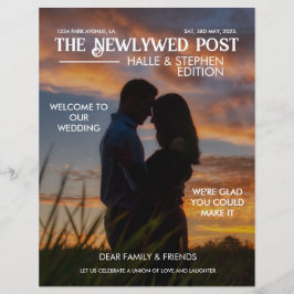 新聞結婚式 プログラム写真モダンおもしろいの事実 チラシ