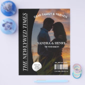 新聞結婚式 プログラム写真雑誌おもしろいファクト チラシ (シングル)