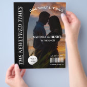 新聞結婚式 プログラム写真雑誌おもしろいファクト チラシ (手)