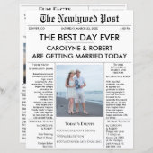 新聞結婚式 プログラム (正面/裏面)