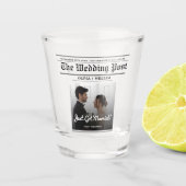 新聞結婚表番号PHOTOモダン ショットグラス (正面)