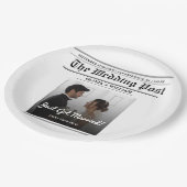 新聞結婚表番号PHOTOモダン ペーパープレート (アングル)