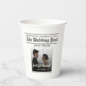 新聞結婚表番号PHOTOモダン 紙コップ (正面)