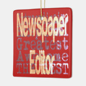 新聞編集者Extraordinaire セラミックオーナメント (左)
