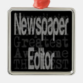新聞編集者Extraordinaire メタルオーナメント (正面)