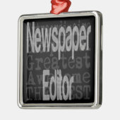 新聞編集者Extraordinaire メタルオーナメント (左)