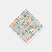 新聞航海のの柄 スタンダードカクテルナプキン (角)