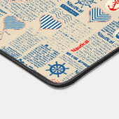 新聞航海のの柄 デスクマット (コーナー)