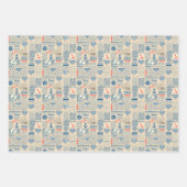 新聞航海のの柄 ラッピングペーパーシート (正面3)