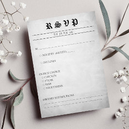 新聞記事の結婚式RSVP 出欠カード