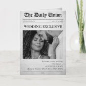 新聞記事折り畳み結婚式 プログラム (正面)