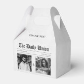 新聞記事結婚の フェイバーボックス (正面サイド)