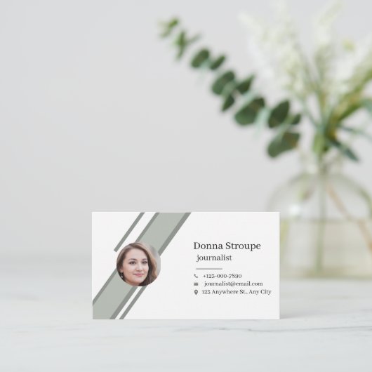 新聞記者 名刺 (スタンド正面)