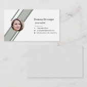 新聞記者 名刺 (正面/裏面)