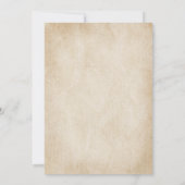 新聞誕生日ニューおもしろいスユーモアのあるメンズ50th 招待状 (裏面)